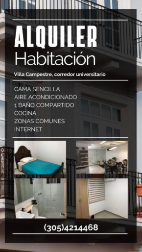 Habitación villa campestre